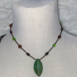 Elegant Green Beaded Necklace